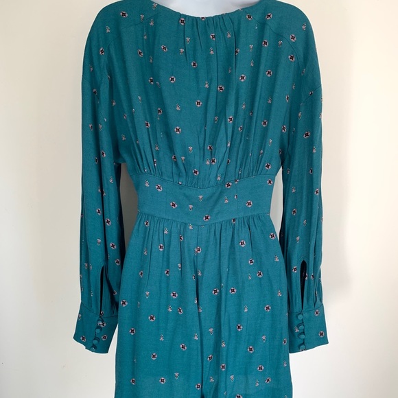 Free People Green Floral Romper - Picture 5 of 8